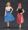 Hasegawa FC10 50's American Girls Figure 1/24